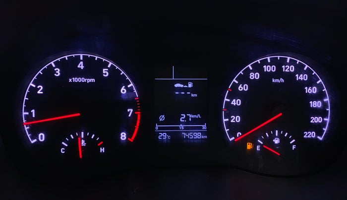 2018 Hyundai Verna 1.6 VTVT SX, Petrol, Manual, 74,563 km, Odometer Image