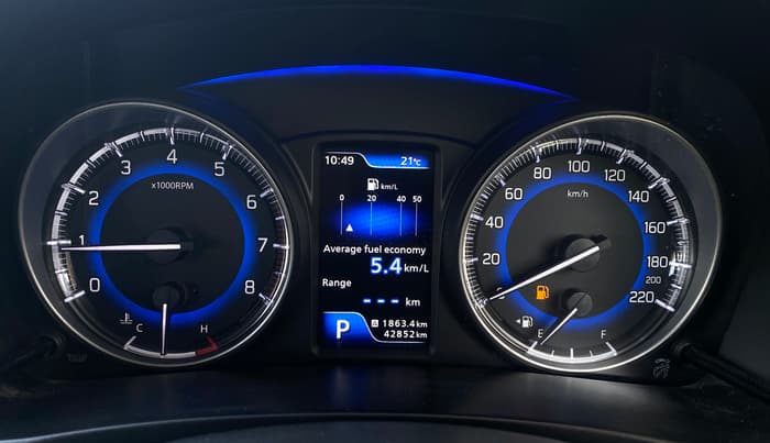 2021 Maruti Baleno ZETA CVT PETROL 1.2, Petrol, Automatic, 42,851 km, Odometer Image