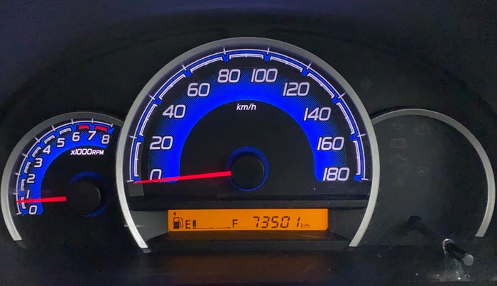 2017 Maruti Wagon R 1.0 VXI, Petrol, Manual, 73,501 km, Odometer Image