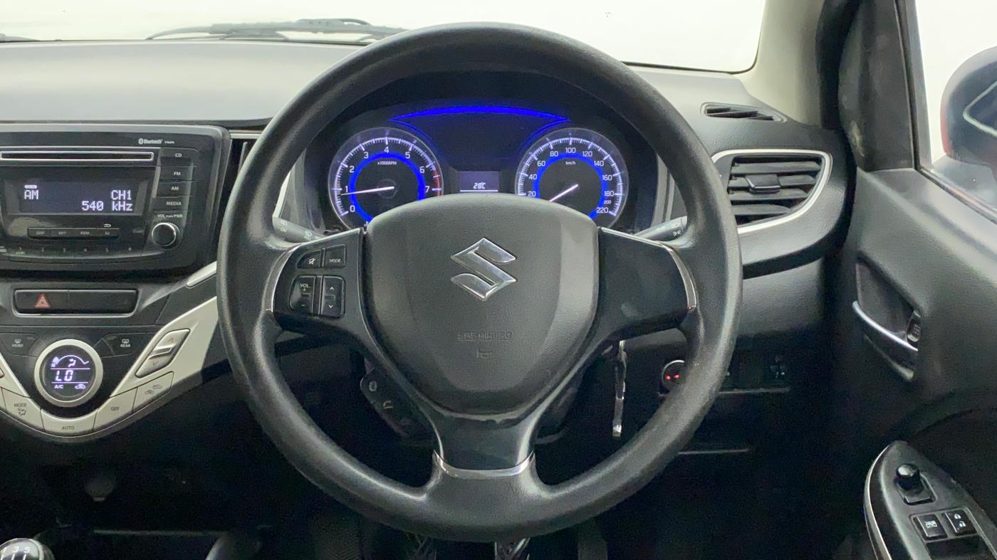 2017 Maruti Baleno DELTA PETROL 1.2, CNG, Manual, 1,01,522 km, Steering Wheel Close Up