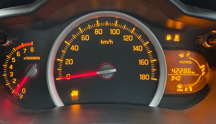 2020 Maruti Celerio VXI CNG OPT, CNG, Manual, 42,439 km, Odometer Image