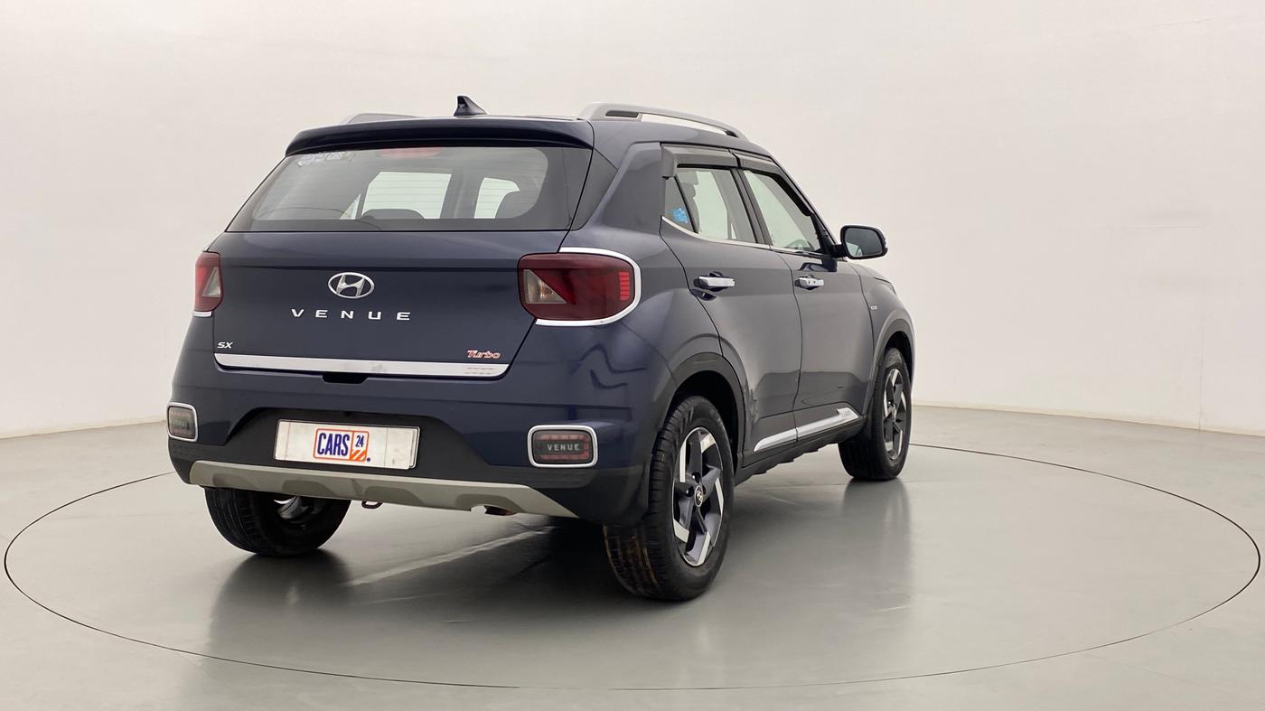 2019 Hyundai VENUE 1.0 TURBO GDI SX+ AT, Petrol, Automatic, 43,600 km, Right Back Diagonal