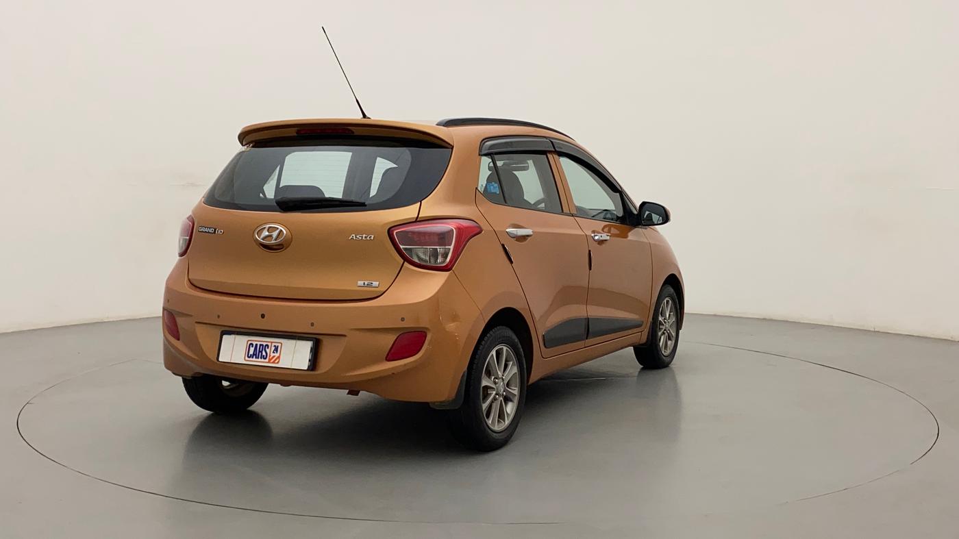 2016 Hyundai Grand i10 ASTA (O) 1.2 KAPPA VTVT, Petrol, Manual, 75,017 km, Right Back Diagonal