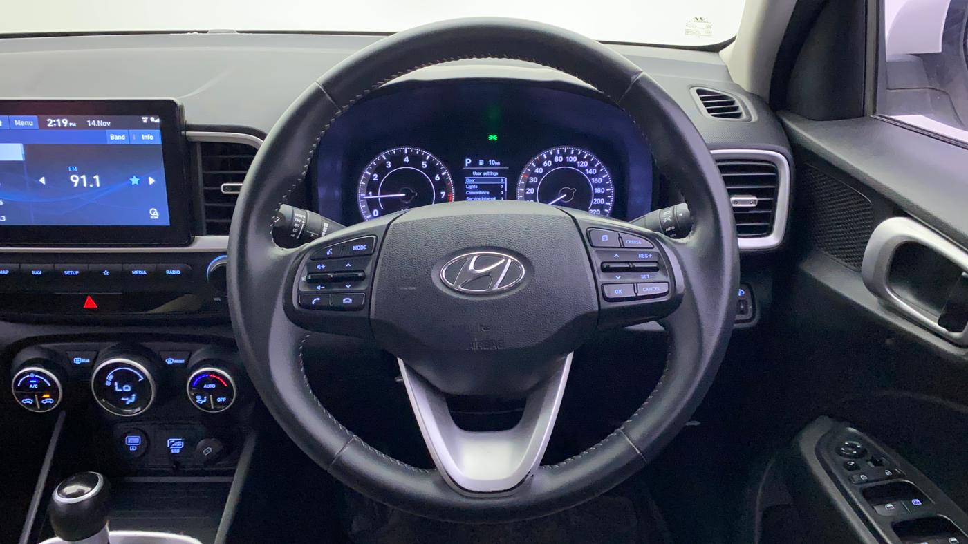 2019 Hyundai VENUE SX PLUS 1.0 TURBO DCT, Petrol, Automatic, 27,530 km, Steering Wheel Close Up