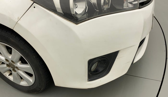 2014 Toyota Corolla Altis G PETROL, Petrol, Manual, 83,820 km, Front bumper - Minor damage