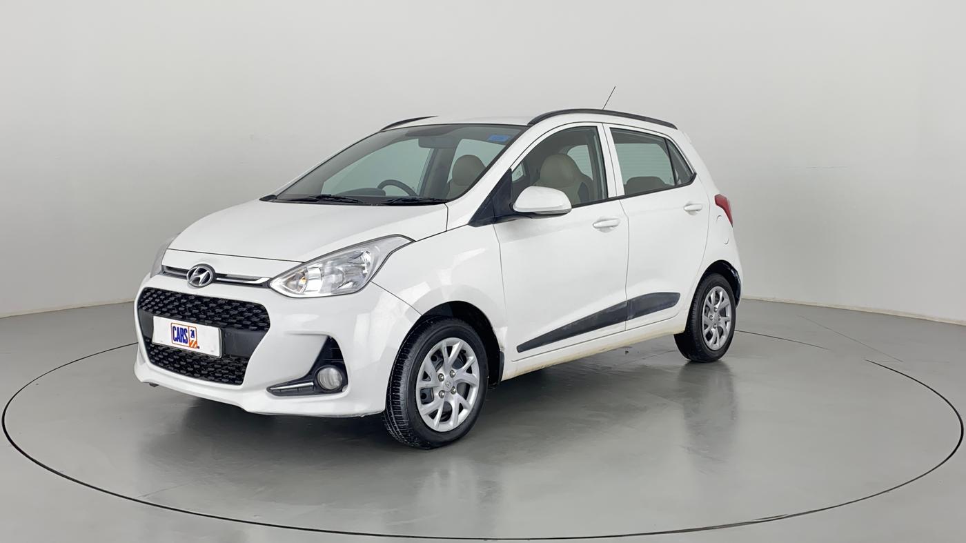 2018 Hyundai Grand i10 SPORTZ 1.2 KAPPA VTVT, Petrol, Manual, 20,438 km, Left Front Diagonal