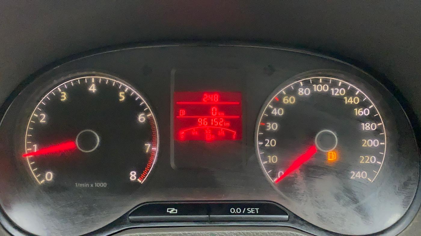 2011 Volkswagen Vento COMFORTLINE 1.6, Petrol, Manual, 96,152 km, Odometer Image
