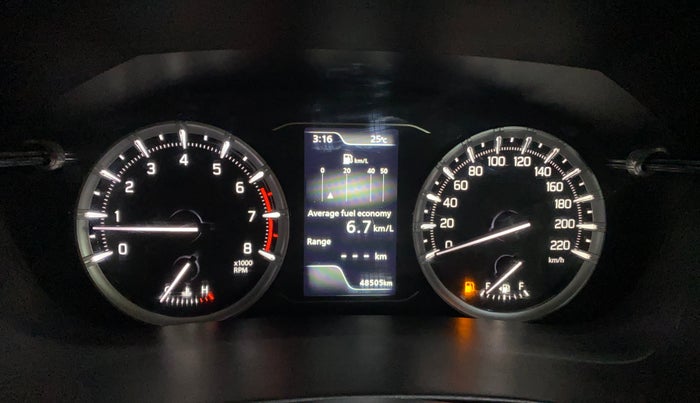 2022 Maruti Grand Vitara ALPHA SMART HYBRID, Petrol, Manual, 48,497 km, Odometer Image
