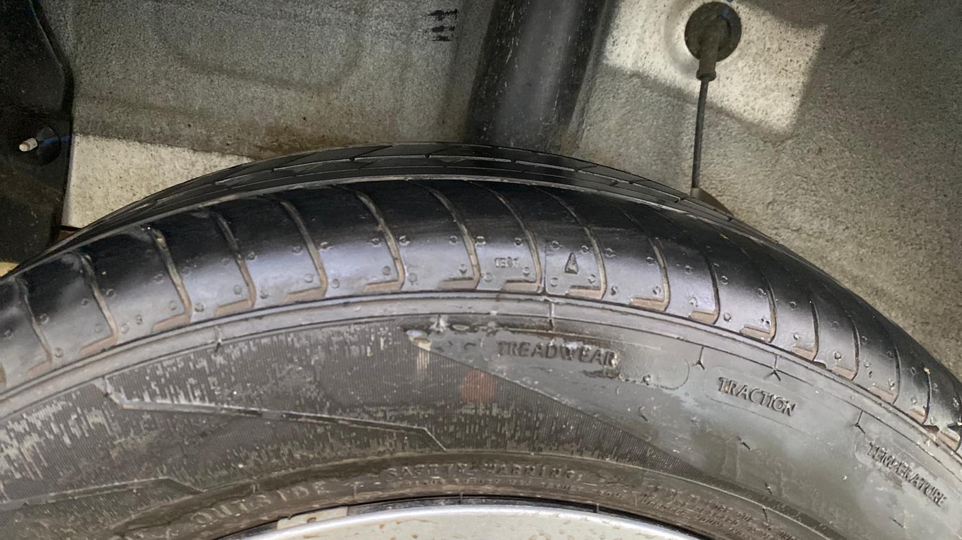 2025 Hyundai EXTER SX Tech 1.2 HY CNG DUO MT, CNG, Manual, 944 km, Right Rear Tyre Tread