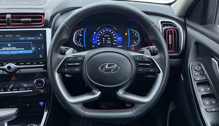 2022 Hyundai Creta SX (O) IVT KNIGHT 1.5 PETROL, Petrol, Automatic, 23,203 km, Steering Wheel Close Up