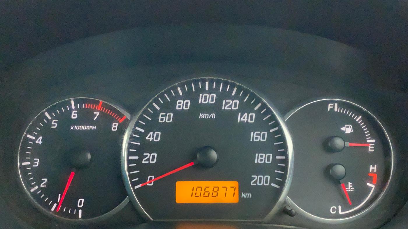 2012 Maruti Swift Dzire VXI, Petrol, Manual, 1,07,135 km, Odometer Image