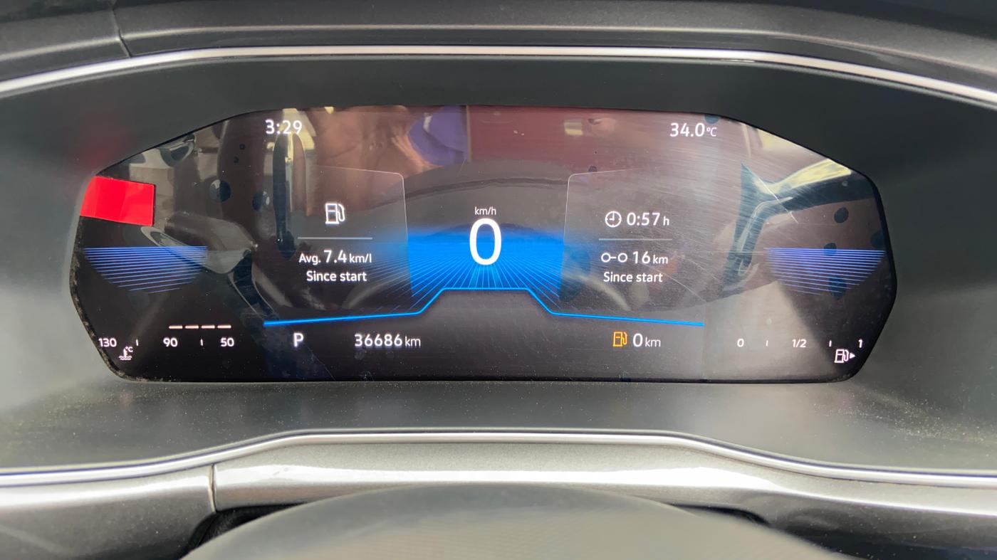 2022 Volkswagen TAIGUN TOPLINE 1.0 TSI AT, Petrol, Automatic, 36,669 km, Odometer Image