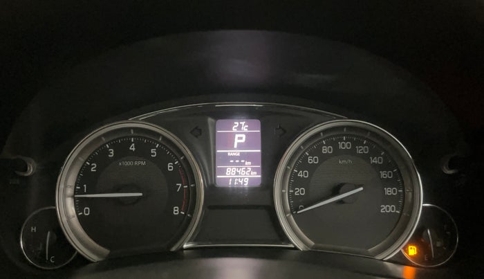 2016 Maruti Ciaz ZXI+ AT, Petrol, Automatic, 88,451 km, Odometer Image