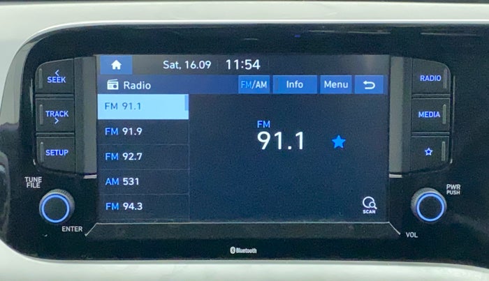 2020 Hyundai GRAND I10 NIOS SPORTZ AMT 1.2 KAPPA VTVT, Petrol, Automatic, 14,874 km, Infotainment System