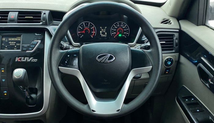 2017 Mahindra Kuv100 K8 D 6 STR, Diesel, Manual, 57,562 km, Steering Wheel Close Up