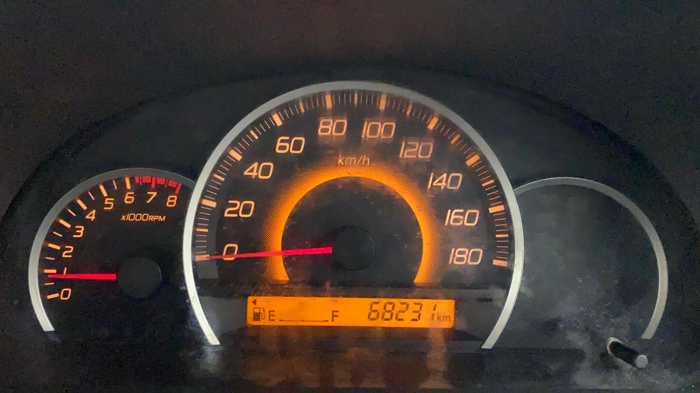 2010 Maruti Wagon R 1.0 VXI, Petrol, Manual, 68,231 km, Odometer Image