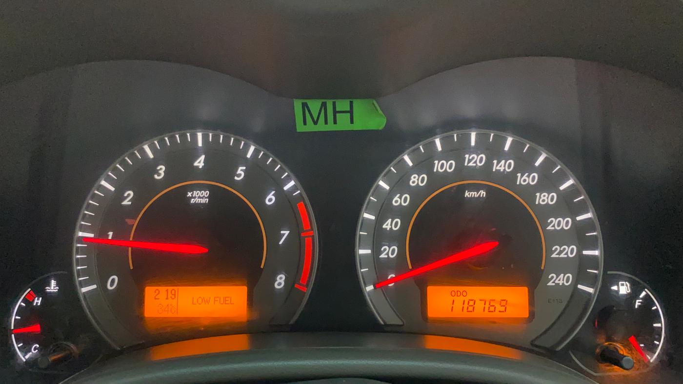 2011 Toyota Corolla Altis G PETROL, Petrol, Manual, 1,19,025 km, Odometer Image