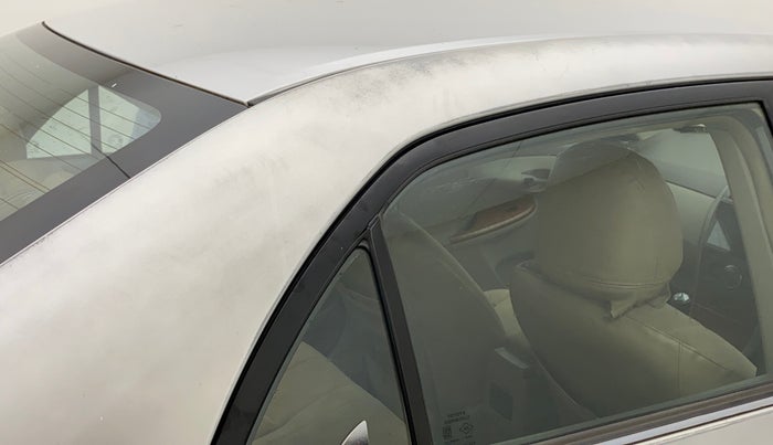 2011 Toyota Corolla Altis G PETROL, Petrol, Manual, 1,19,025 km, Right C pillar - Paint is slightly faded