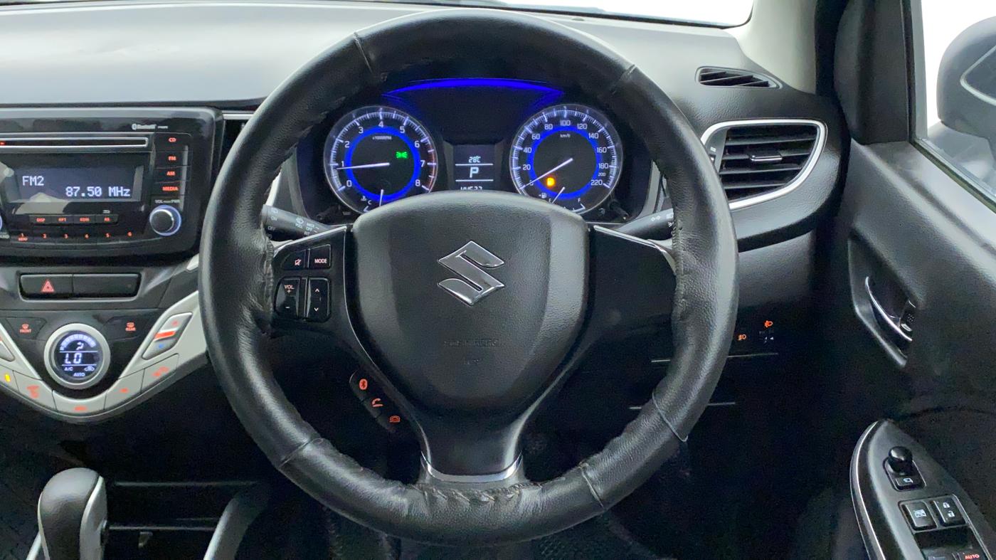 2017 Maruti Baleno DELTA CVT PETROL 1.2, Petrol, Automatic, 44,626 km, Steering Wheel Close Up