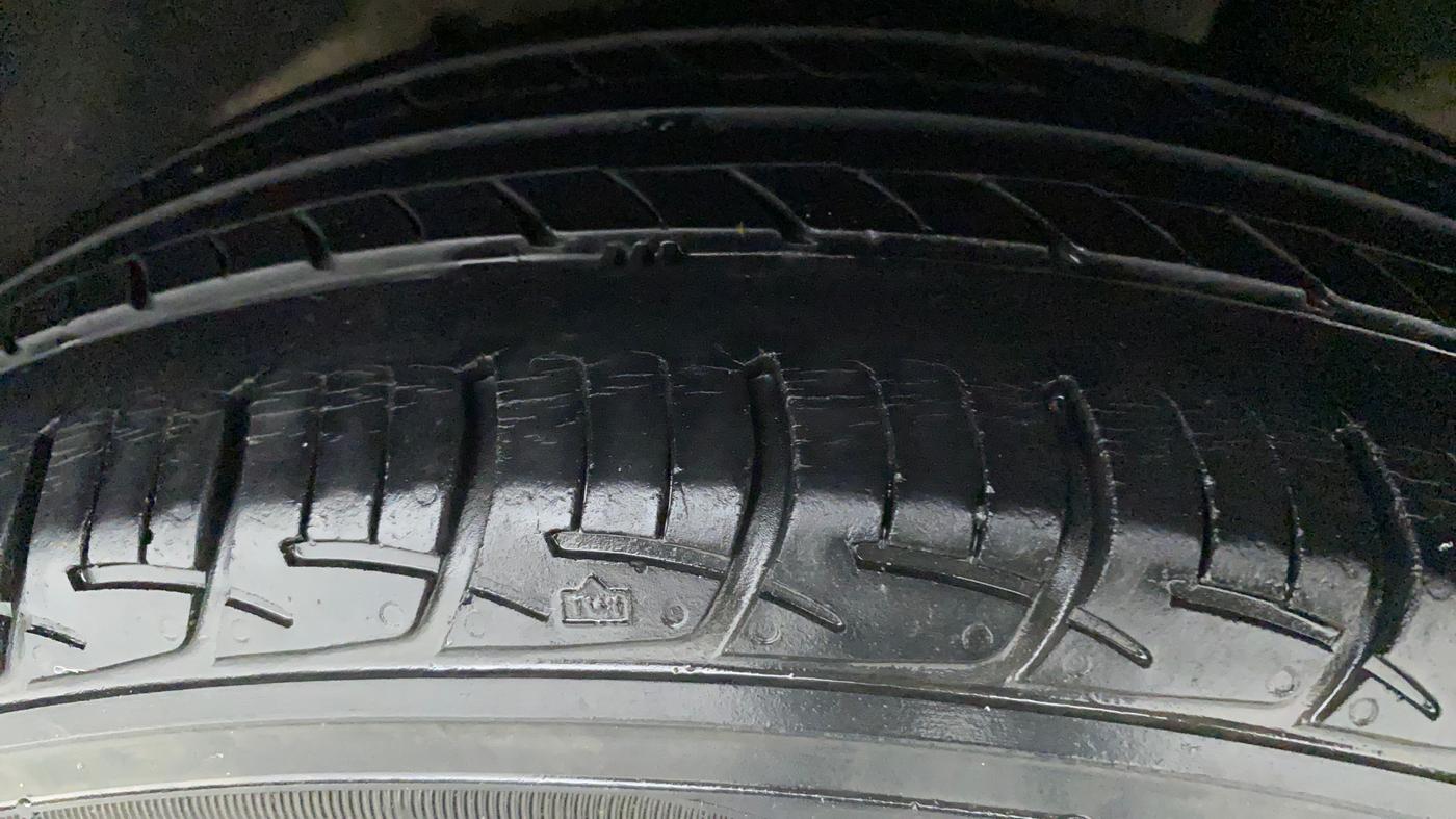 2017 Maruti Baleno DELTA CVT PETROL 1.2, Petrol, Automatic, 44,626 km, Left Rear Tyre Tread