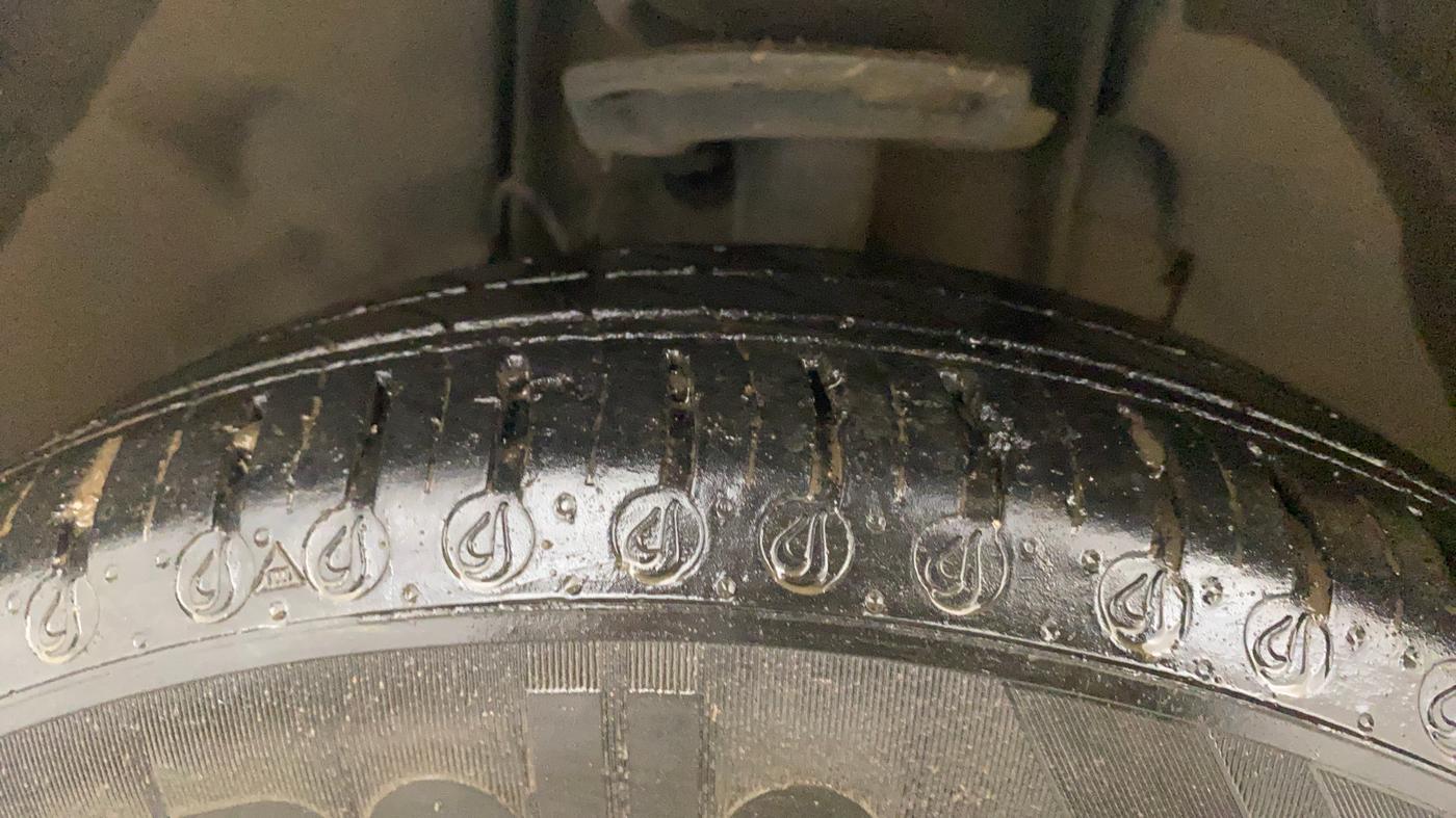2024 Tata TIGOR XZA Plus iCNG , CNG, Automatic, 14,563 km, Left Front Tyre Tread