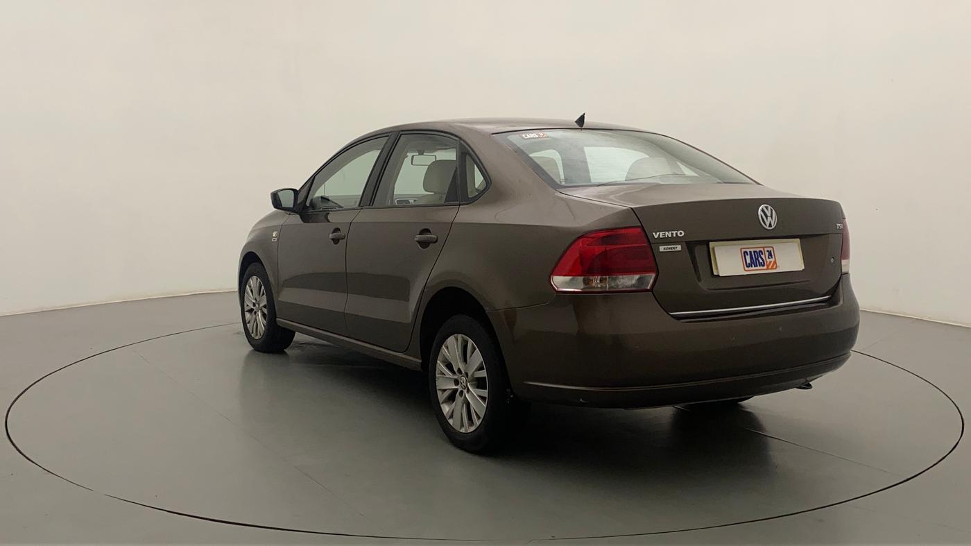 2015 Volkswagen Vento HIGHLINE PETROL AT, Petrol, Automatic, 47,965 km, Left Back Diagonal
