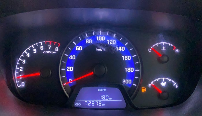 2015 Hyundai Xcent S 1.2, Petrol, Manual, 72,377 km, Odometer Image