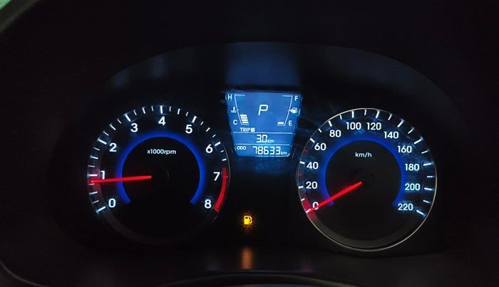 2016 Hyundai Verna FLUIDIC 4S 1.6 VTVT S AT, Petrol, Automatic, 78,631 km, Odometer Image