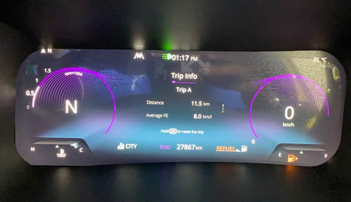 2023 Tata Harrier FEARLESS PLUS DUAL TONE AT, Diesel, Automatic, 27,867 km, Odometer Image