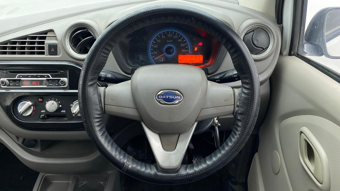 2016 Datsun Redi Go T, Petrol, Manual, 41,142 km, Steering Wheel Close Up