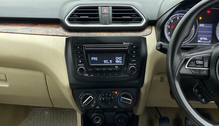 2019 Maruti Dzire VXI, Petrol, Manual, 60,750 km, Air Conditioner