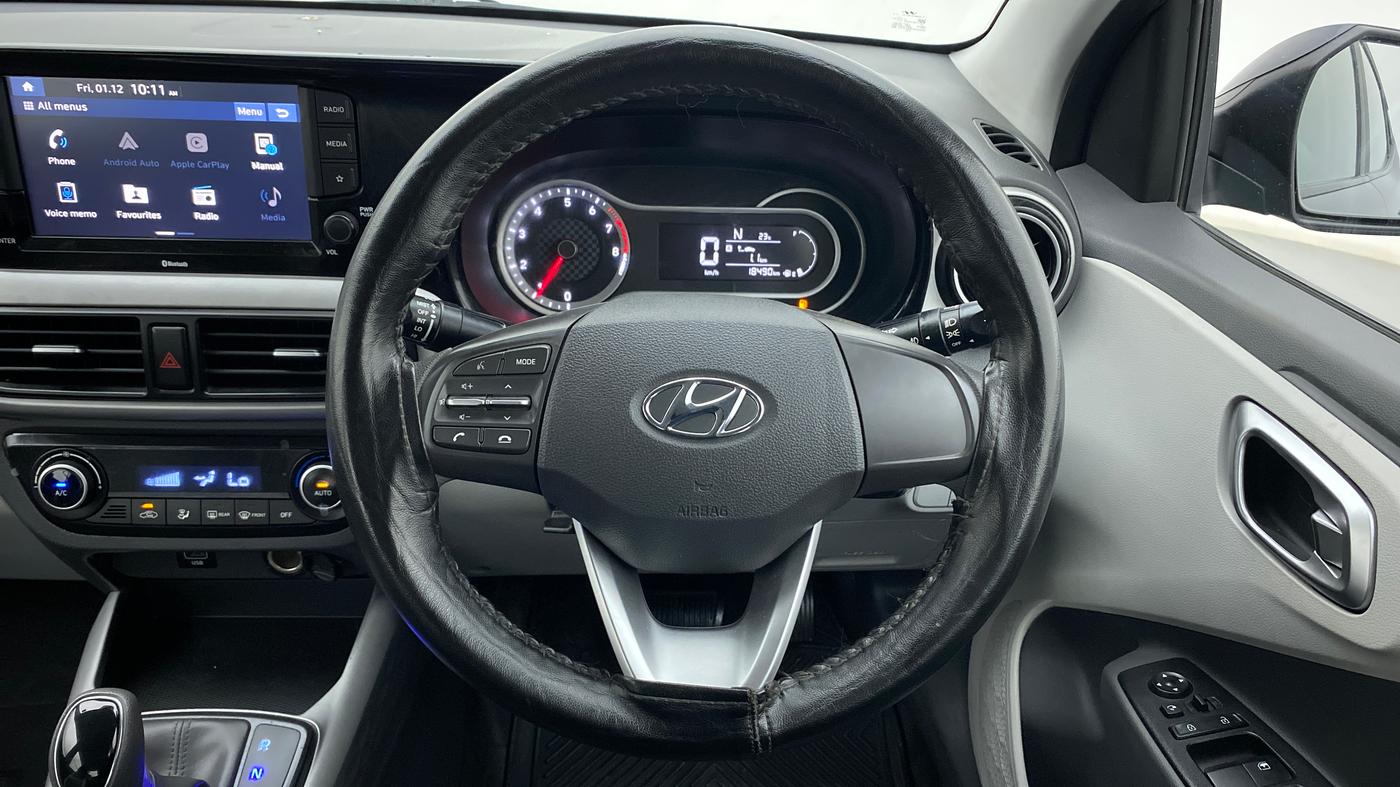 2021 Hyundai GRAND I10 NIOS SPORTZ AMT 1.2 KAPPA VTVT, Petrol, Automatic, 18,490 km, Steering Wheel Close Up