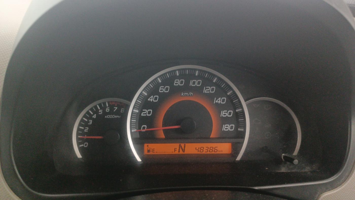 2016 Maruti Wagon R 1.0 VXI AMT, Petrol, Automatic, 48,386 km, Odometer Image