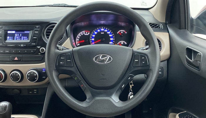 2017 Hyundai Xcent E PLUS, Petrol, Manual, 30,233 km, Steering Wheel Close Up