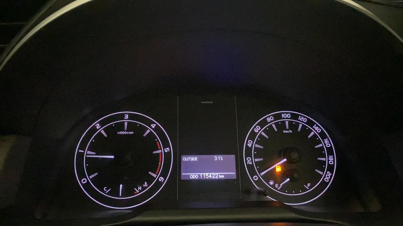 2021 Toyota Innova Crysta 2.4 G 7 STR, Diesel, Manual, 1,15,416 km, Odometer Image