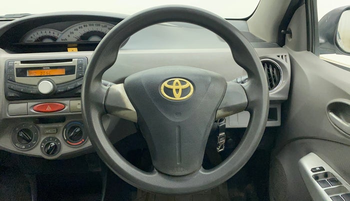 2011 Toyota Etios V, Petrol, Manual, 83,914 km, Steering Wheel Close Up