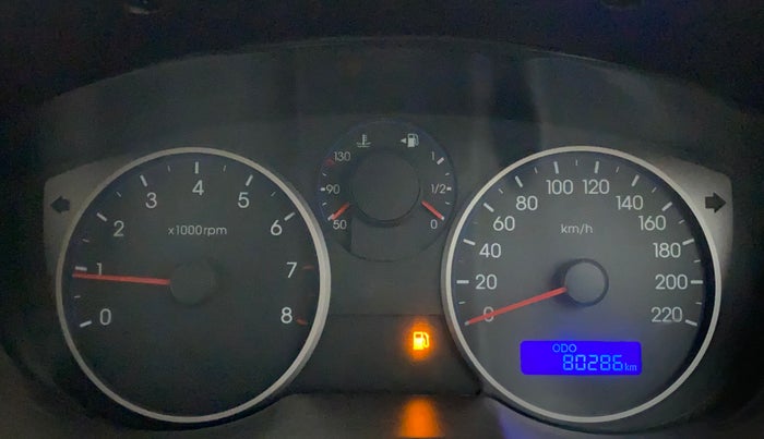 2010 Hyundai i20 MAGNA 1.2, Petrol, Manual, 80,286 km, Odometer Image