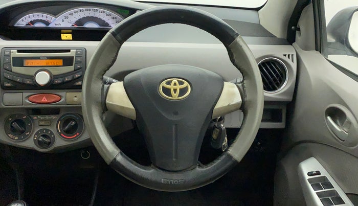 2011 Toyota Etios V, Petrol, Manual, 7,360 km, Steering Wheel Close Up