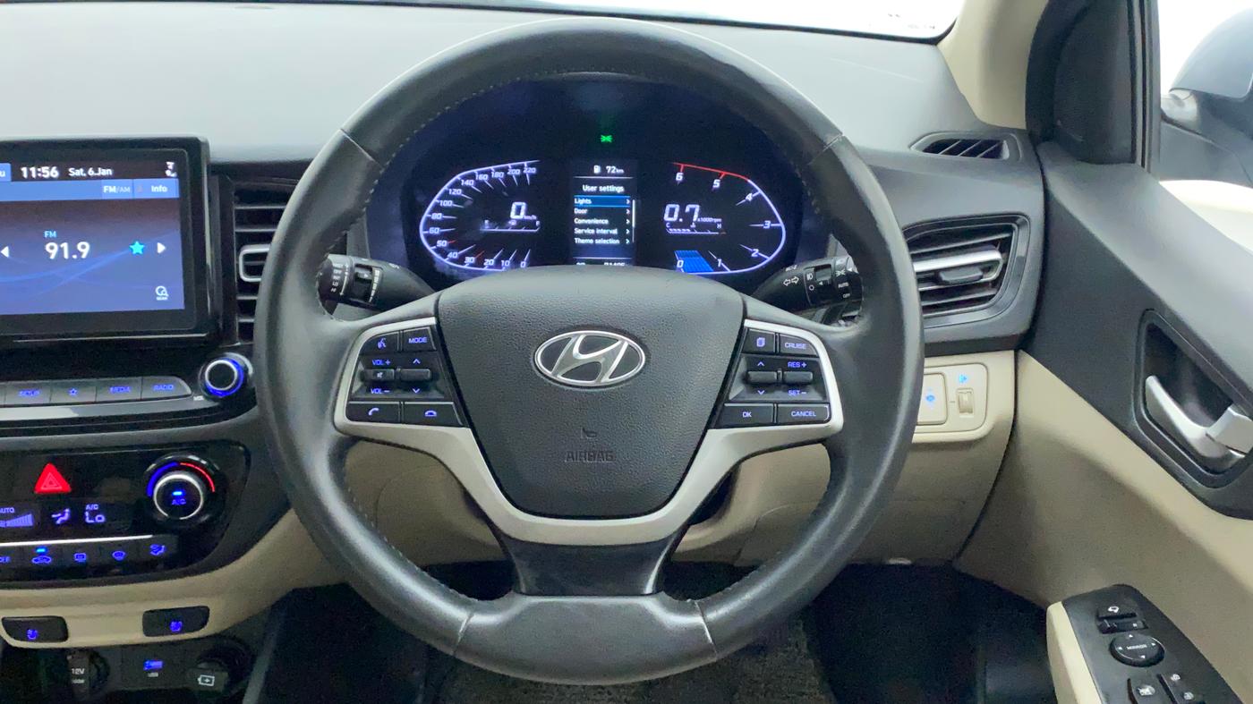 2020 Hyundai Verna SX (O) 1.5 CRDI, Diesel, Manual, 71,495 km, Steering Wheel Close Up