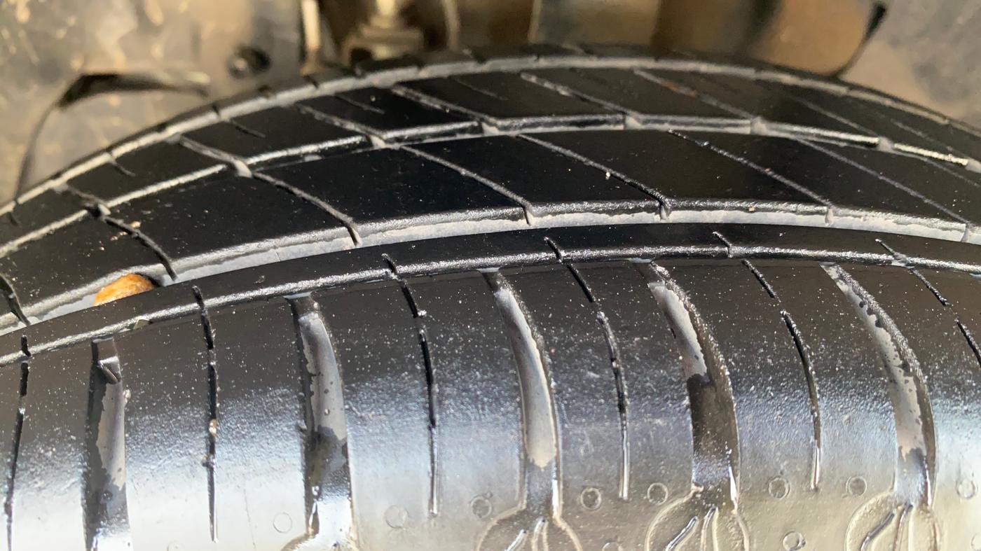 2024 Tata TIGOR XZ CNG, CNG, Manual, 4,335 km, Left Front Tyre Tread