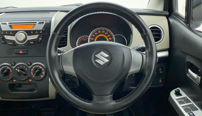 2013 Maruti Wagon R 1.0 VXI, Petrol, Manual, 65,536 km, Steering Wheel Close Up