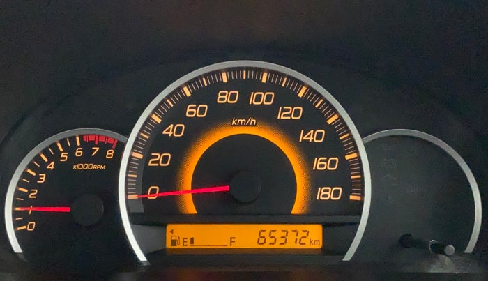 2013 Maruti Wagon R 1.0 VXI, Petrol, Manual, 65,536 km, Odometer Image