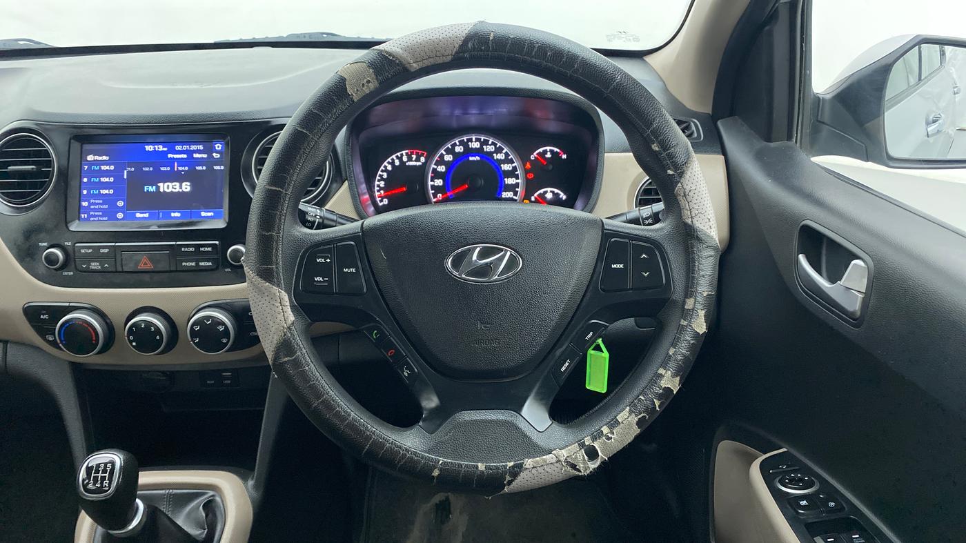 2018 Hyundai Grand i10 SPORTZ 1.2 KAPPA VTVT, Petrol, Manual, 41,306 km, Steering Wheel Close Up