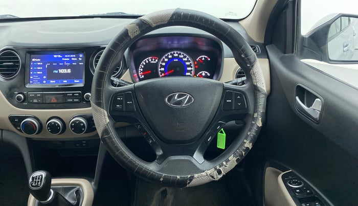 2018 Hyundai Grand i10 SPORTZ 1.2 KAPPA VTVT, Petrol, Manual, 41,306 km, Steering Wheel Close Up