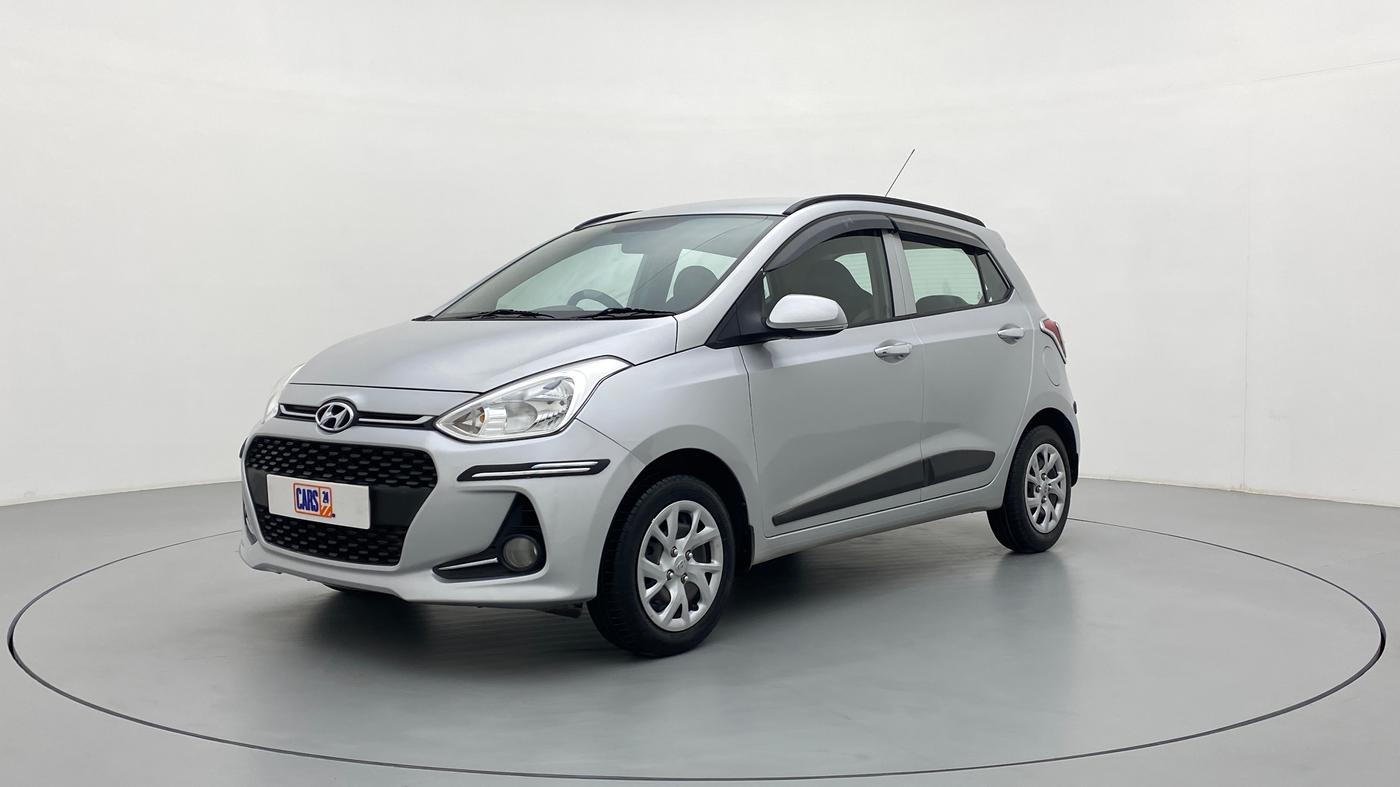 2018 Hyundai Grand i10 SPORTZ 1.2 KAPPA VTVT, Petrol, Manual, 41,306 km, Left Front Diagonal