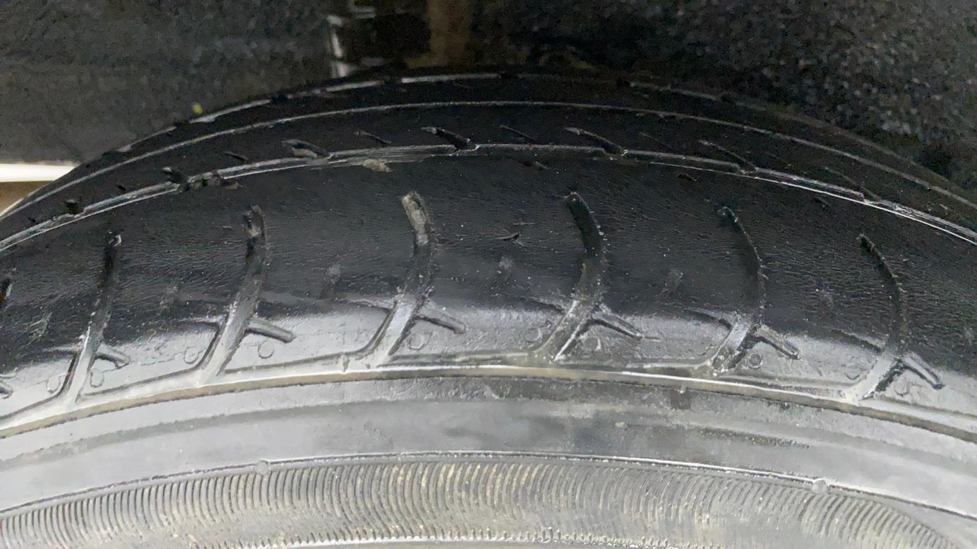 2019 Datsun Go Plus A (O), CNG, Manual, 60,274 km, Right Rear Tyre Tread