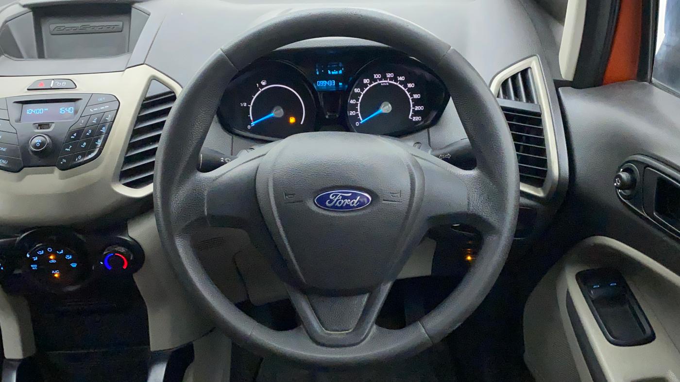 2015 Ford Ecosport AMBIENTE 1.5L PETROL, CNG, Manual, 99,096 km, Steering Wheel Close Up
