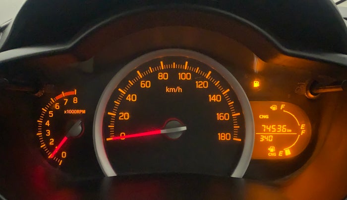 2018 Maruti Celerio VXI CNG, CNG, Manual, 74,536 km, Odometer Image