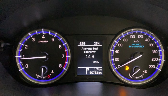 2021 Maruti S Cross ZETA 1.5, Petrol, Manual, 80,783 km, Odometer Image