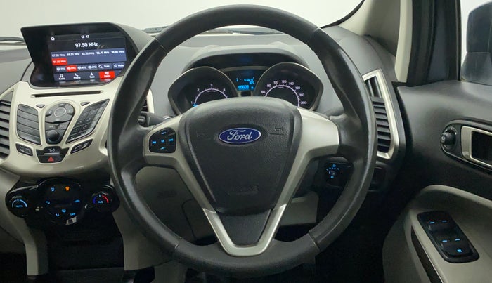 2017 Ford Ecosport TITANIUM 1.5L DIESEL, Diesel, Manual, 1,09,685 km, Steering Wheel Close Up